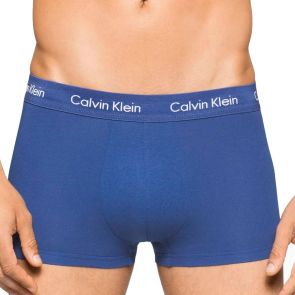 Calvin Klein Cotton Stretch Low Rise Trunk 3-Pack BU2664 Black/Blue Pack