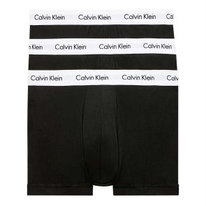 Calvin Klein Cotton Stretch Classic Fit Low Rise Trunk 3-Pack U2664 Black