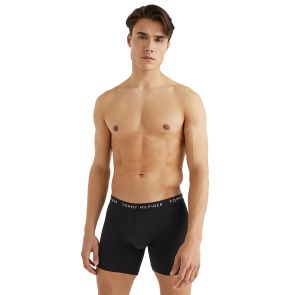 Tommy Hilfiger Logo Waistband Boxer Briefs 3-Pack Black