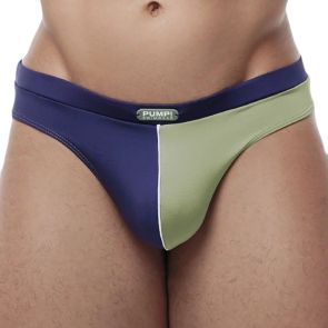 PUMP! Beach Bum Water Swim Thong 13015 Blue and Green
