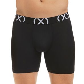 2xist Sport 6" Boxer Brief 3-Pack X20066 Black