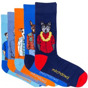 Mitch Dowd Men's Best Friends Socks Gift Box 5-Pack XM20P5 Multi
