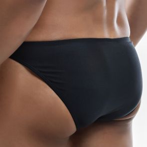 Joe Snyder Neon Polyester Bulge Bikini Brief JSBUL04 POL Black Matt
