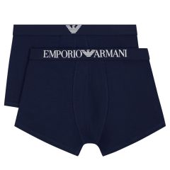 Emporio Armani Cotton Jersey Trunk 2-Pack EM000252 Navy