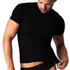 TEAMM8 Allure Sheer Cropped Tee TC-CTALL Noir