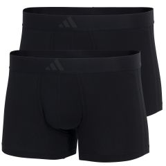 adidas Sportswear Active Flex Cotton 3 Stripes Low Rise Trunk 2-Pack 4AM008 Black