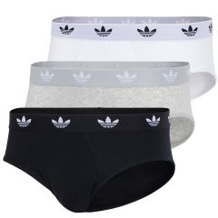 adidas Originals Comfort Flex Cotton Brief 3-Pack 4AR001 Black/Grey/White