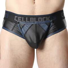 Cellblock 13 Anti-Chrome Snap Up Jock Brief CBU365 Black/Blue