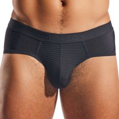 Cocksox LUX Semi Sheer Sports Brief CX76LUX Nero