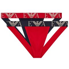 Emporio Armani Jockstrap 2-Pack EM000257 Red and Blue
