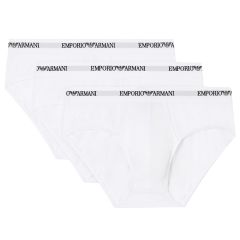 Emporio Armani Stretch Jersey Briefs 3-Pack EM000258 White