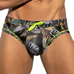 ES Collection Fall Leaves Swim Brief 2111 Khaky