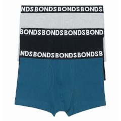 Bonds Everyday 3-Pack Trunk MWPY3A Teal/Black/Great Marle