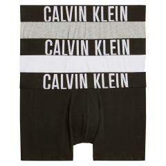 Calvin Klein Intense Power Cotton Trunks 3-Pack NB3608 White/Grey Heather/Black
