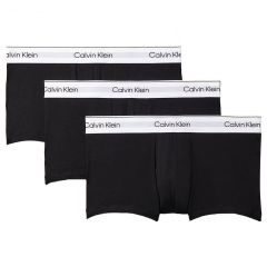 Calvin Klein Icon Cotton Stretch Low Rise Trunks 3-Pack NB4389 Black
