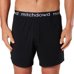 Mitch Dowd Bamboo Loose Knit Boxer Shorts R304 Black