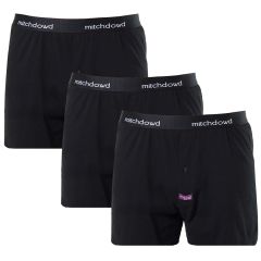 Mitch Dowd Loose Fit Knit Boxer Shorts 3-Pack R305P3 Black