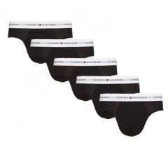 Tommy Hilfiger Signature Logo Waistband Briefs 5-Pack Black