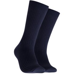 Mitch Dowd Mens Bamboo Rib Socks 2-Pack XM203P2 Navy