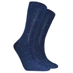 Mitch Dowd Luxury Modal Navy Mens Crew Socks XMDM1799 Blue