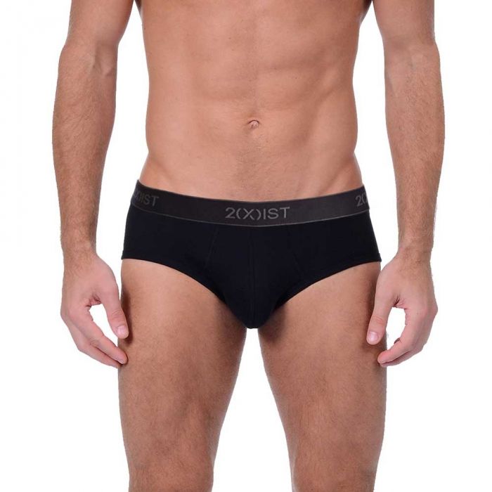 2xist Essentials Contour Pouch Brief 3-Pack 20303 Black Mens Underwear