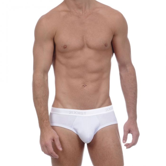 2xist Essentials No Show Brief 3-Pack 20320 White