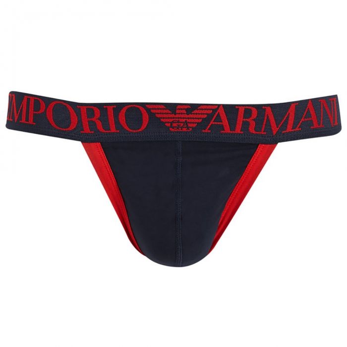 Emporio Armani Magnum Jockstrap 111579 7P519 Navy Mens Underwear