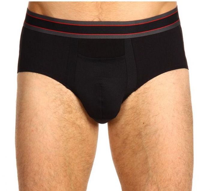 Spanx Cotton Comfort Brief Black 621B mens underwear