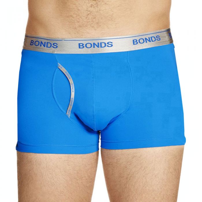Bonds Microfibre Guyfront Trunk MZAQ1A Hatrick Blue Mens Underwear