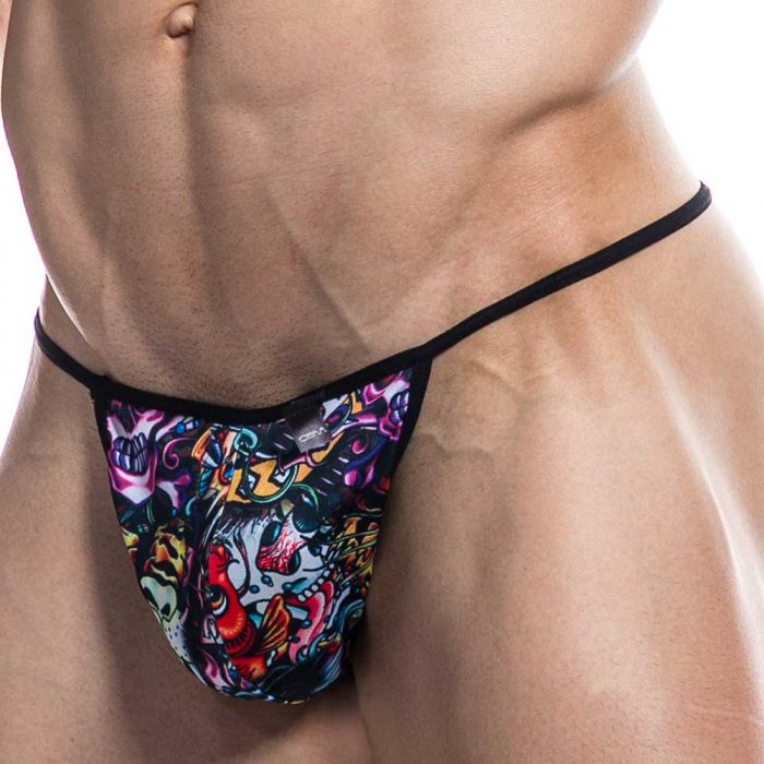 C4M Provocative G-String C4M02 Tattoo Mens Underwear