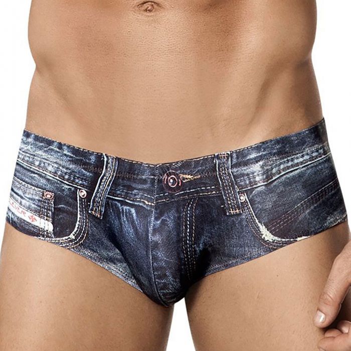 Clever Denim Jean Latin Brief 520108 Blue Mens Underwear