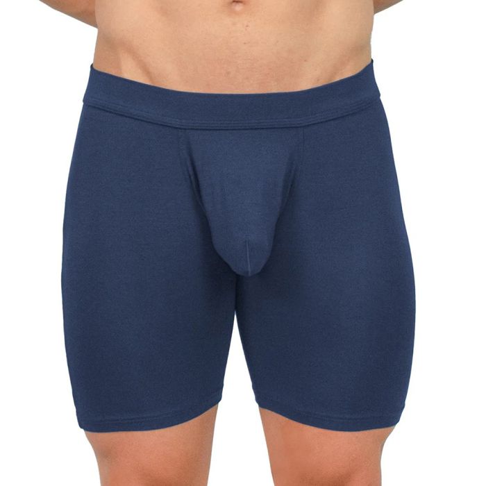 Obviously EliteMan Boxer Brief 6 inch Leg F09 Navy Mens Underwear