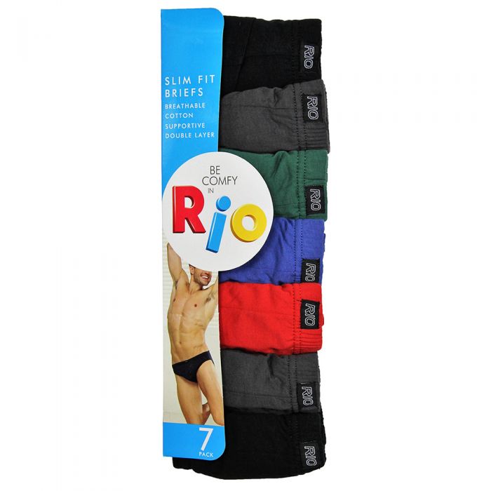 Rio Elastic Hipster Brief 7 Pack M70217 mens underwear