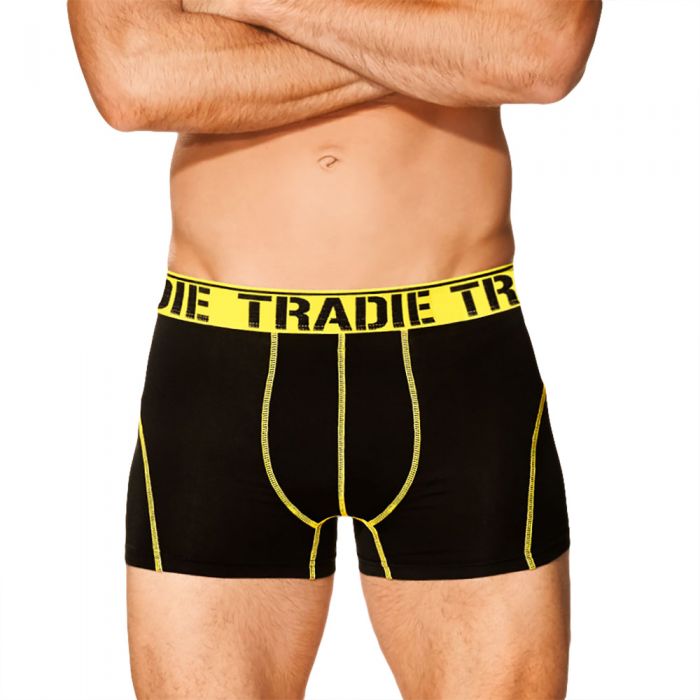 Tradie No Chafe Short Trunk MJ0785WK Yellow Mens Underwear