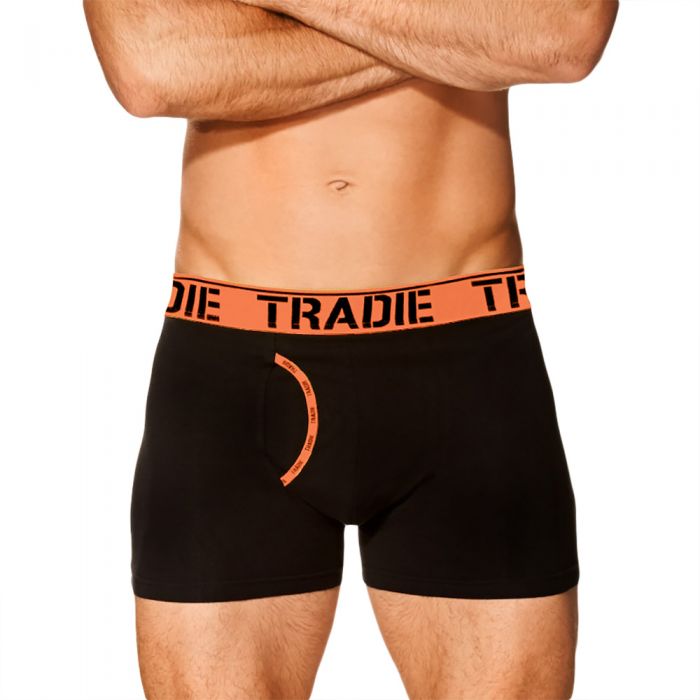 Tradie Man Front Trunk MJ1621SK Fluro Orange Mens Underwear