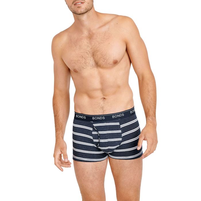 Bonds Guyfront Trunk MX3K Blue/White Stripes Mens Underwear