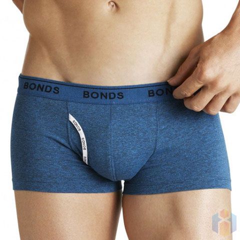 Bonds Guyfront Lowrise Trunk MZQ3I Blue Mens Underwear