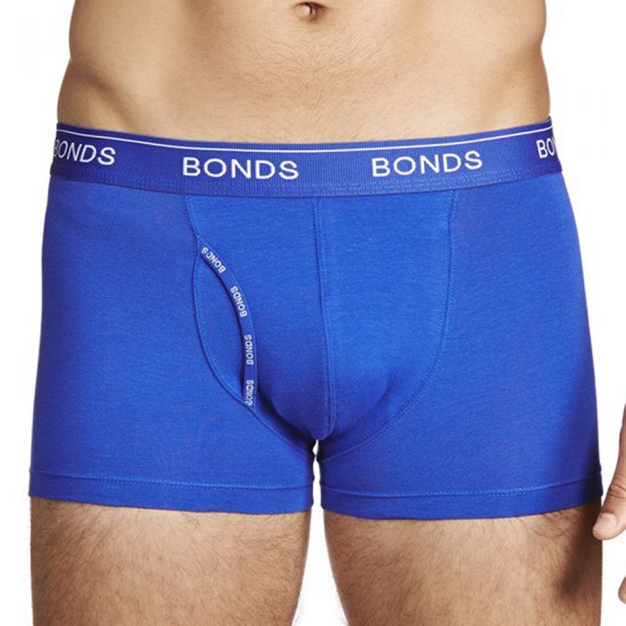 Bonds Guyfront Trunk MZVJ Cotton Power Blue Mens Underwear