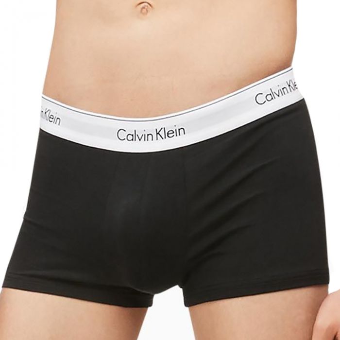 Calvin Klein Modern Cotton Stretch Trunk 2-Pack NB1086 Black Mens