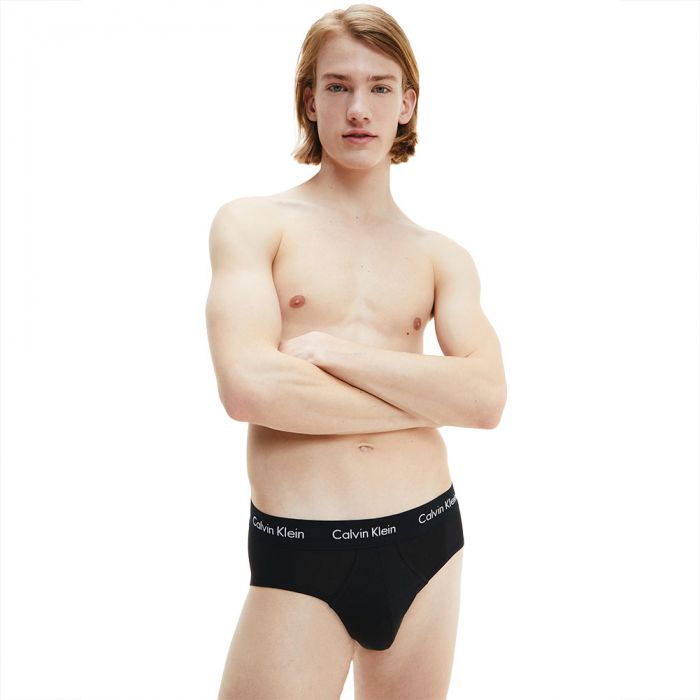 Calvin Klein Cotton Stretch 5 Pack Hip Brief NB2876 Black Mens