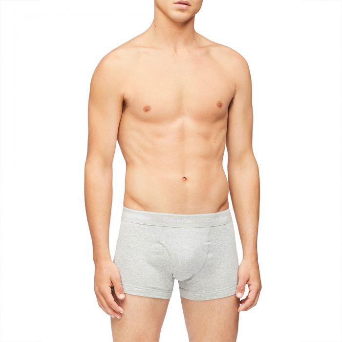 Calvin Klein Cotton Classics 3 Pack Trunks NB4002 Black/White