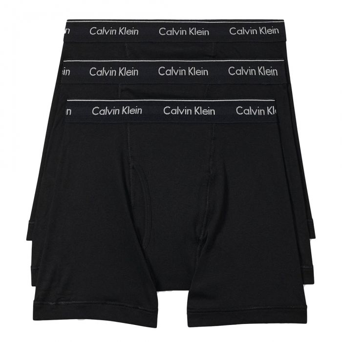 Calvin Klein Cotton Classics 3 Pack Boxer Briefs NB4003 Black Mens