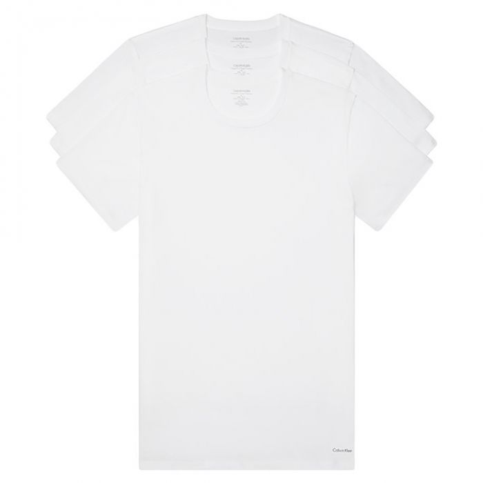 Calvin Klein Cotton Classics Fit 3 Pack NB4011 White Mens T-Shirt