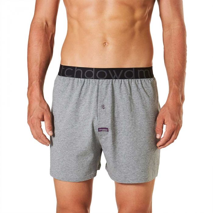 Mitch Dowd Loose Fit Knit Boxer Short R17 Charcoal Marle Mens Underwear