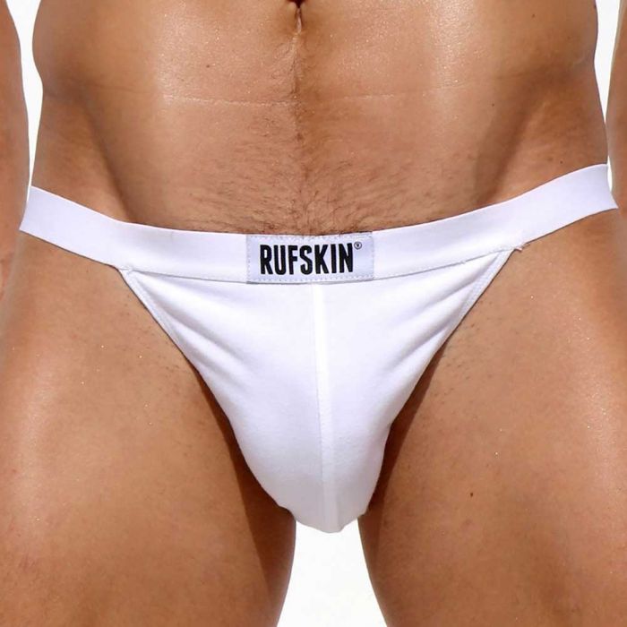 Rufskin Rick Cotton Euro Cut Cheeky Brief White Mens Underwear