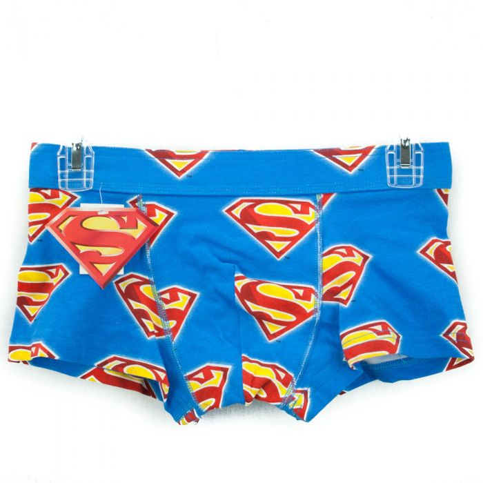 DC Comics Superman Logo Hipster Trunk VM04 Blue Mens Underwear