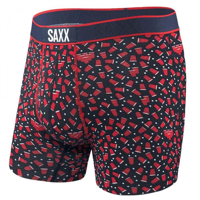 SAXX Vibe Boxer Modern Fit SXBM35 Heather Beer Pong Mens Underwear