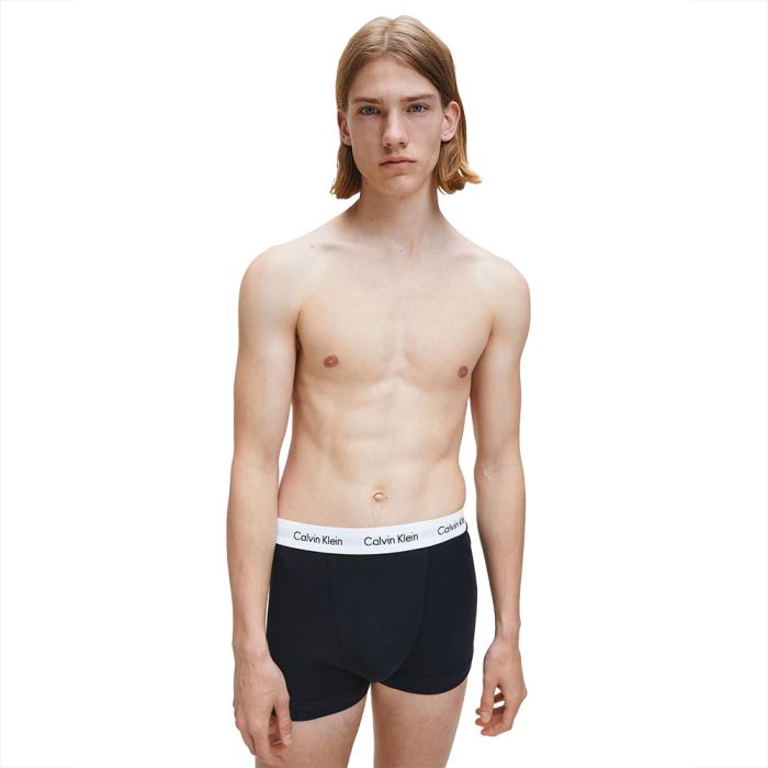 Calvin Klein Cotton Stretch Classic Fit Trunk 3-Pack BU2662 Black