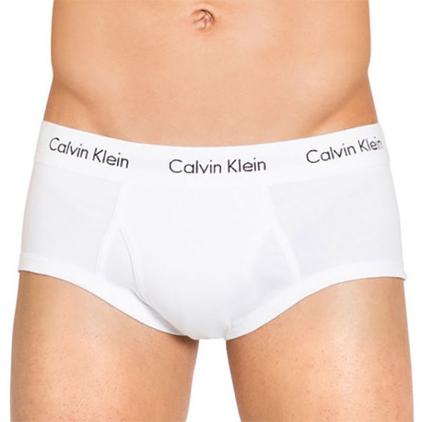 Calvin Klein 365 Cotton Fly Brief 2-Pack U5609 White Mens Underwear