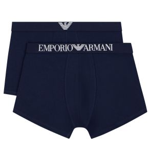 Emporio Armani Cotton Jersey Trunk 2-Pack EM000252 Navy